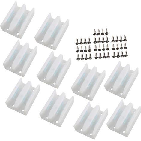 Ensemble de 10 accessoires pour porte douche coulissante : guides (1/5)