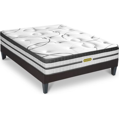Ensemble Concorde Ressorts ensachés Accueil mémoire de forme Ferme et sommier en kit - 160x200cm