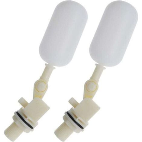 2pcs Robinet Boule de Vanne à Flotteur pour Aquarium Automatique 1/2 Pouce 20mm
