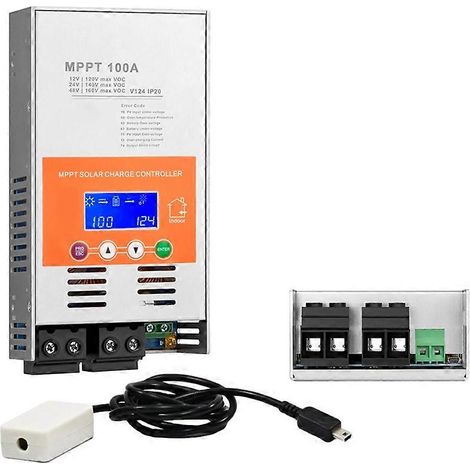 100A MPPT-Solarladeregler mit WLAN, 12V, 24V, 48V, V124, für Blei-Säure- oder Lithiumbatterien (1/5)