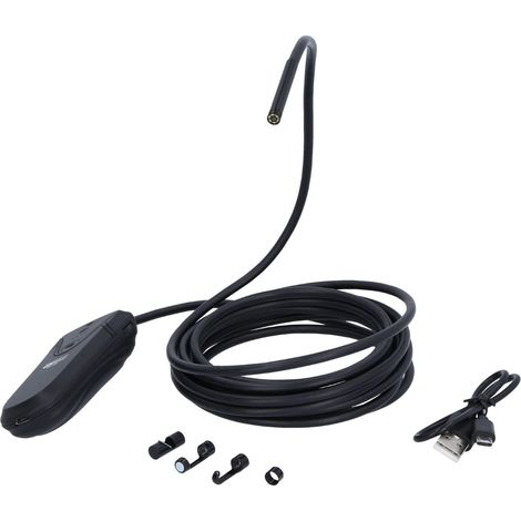 KS Tools 550.7560 Kit videoscopio Wi-Fi con Ø 5,5 mm 0° HD sonda telecamera frontale, 5 pz (1/5)