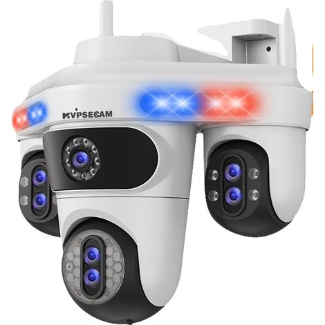 Caméra IP, Zoom Optique 10X, Audio Bidirectionnel, 35MP Blanc Pas de Carte, Prise UE (1/2)
