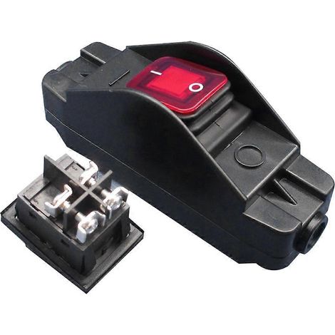 Interrupteur étanche 30 A 220 V JR-617 de taille moyenne avec fil plat rond et contacts argentés, interrupteur anti-poussière à double choix (1/5)