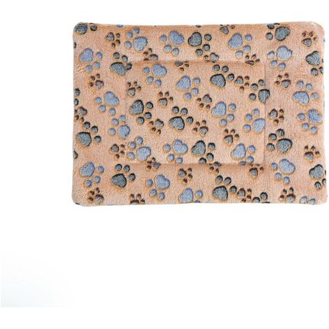 Tapis pour animaux en polaire corail, tapis chaud pour chien, couverture, tapis de couchage, tapis pour chat, résistant aux morsures et facile à nettoyer, 58 x 46 cm (1/4)