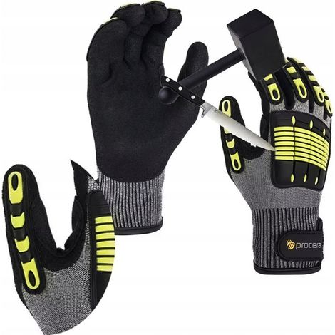 GUANTES DE TRABAJO ANTIIMPACTO Y ANTI-CORTES - COMO LOS DE LOS BOMBEROS