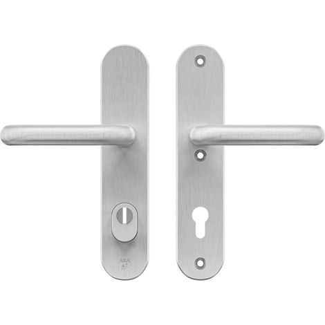 AXA Sicherheitstürbeschlag - Set - Curve Plus - Aluminium - Türgriff - S - Knauf + Griff - PC72 - Ausziehschutz - Wendbar - Erdung F8 (1/5)