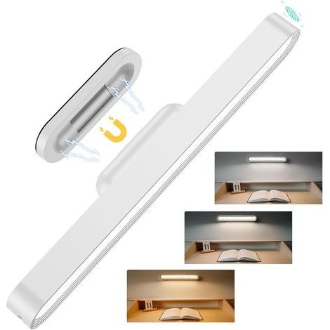Schrankbeleuchtung, wiederaufladbare Spiegelleuchte, 3-farbige, magnetisch dimmbare Schrankleuchte mit 28 LEDs, kabellose Untertischleuchte, geeignet für Küchen, Treppen, Nachttische und Schreibtische