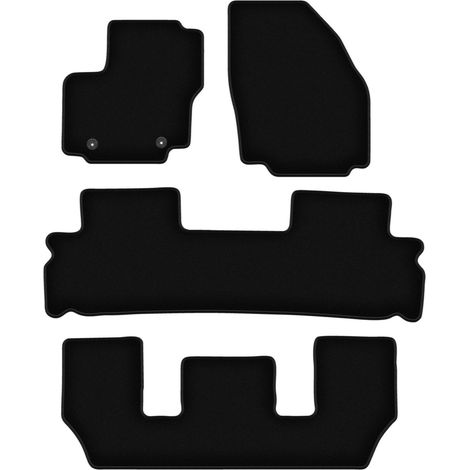 Alfombrillas de terciopelo negro BASIC para Ford Galaxy MK2 7 plazas (2006-2011) (1/5)