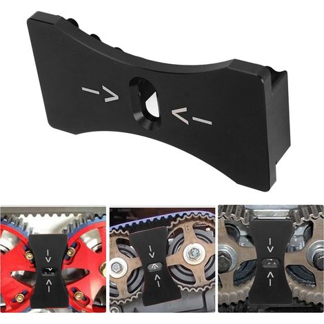 Einbauwerkzeug für Zahnriemen/Nockenwellen-Arretierrad aus Aluminium für Mitsubishi Lancer, Dodge und Kia Motoren des Typs 4G63 (schwarz) (1/5)