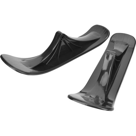 1 paire d'accessoires noirs pour luge et ski de fond, 2 en 1, pour sports d'hiver et loisirs créatifs, cadeau idéal pour enfants. (1/5)