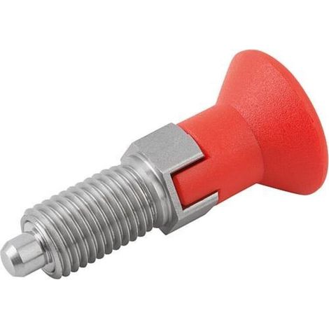 KIPP Arretierbolzen GR.5 D1=M24X2 D=16 Form C Rastnut Kontermutter (1/3)