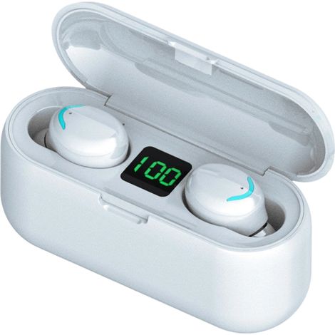 Talkie-walkie numérique double oreille pour le commerce électronique en mode privé avec fonction d'alimentation mobile et écouteurs Bluetooth 5.0 (1/5)