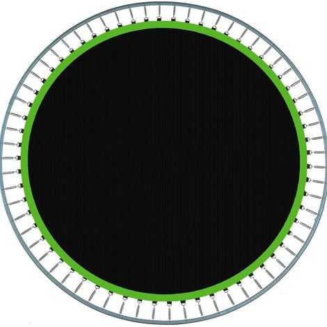 Tappetino di ricambio rotondo per trampolino, con 80 anelli di diametro, tappetino rimbalzante per accessori per trampolino da 14 piedi, verde