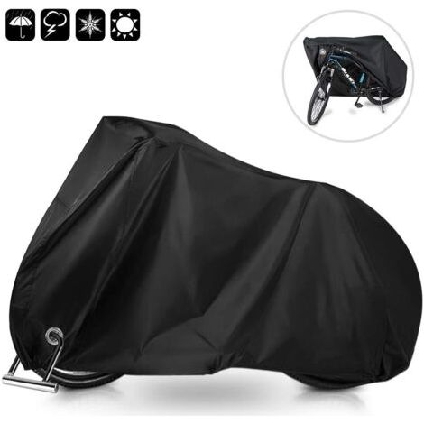 QORVA-Housse de Vélo, Housse de Protection pour Vélo Imperméable Housse pour Vélo étanche Anti poussière Protection UV Housse de Pluie de Vélo pour VTT et Vélo de Route 200x70x110cm -RAPANDA