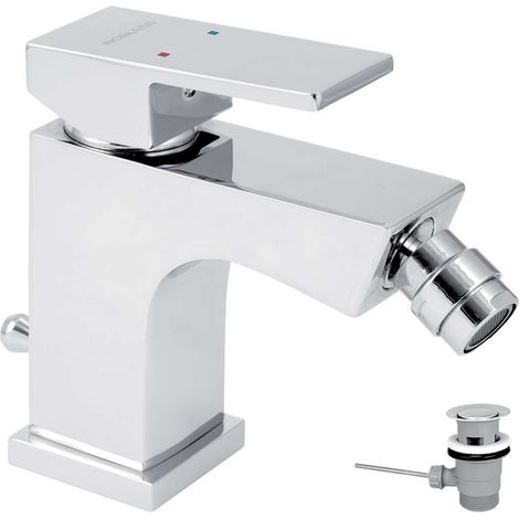 Novaservis Nobless Edge - Miscelatore da bidet, con sistema di scarico, cromo 36011,0