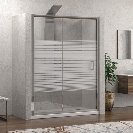 Box doccia nicchia 110cm vetro serigrafato altezza 180cm K410N kamalu