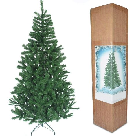 4FT Green Pine Christmas Tree with classic pine tips (1/5)