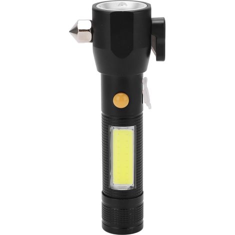 Wiederaufladbare, wasserdichte Taschenlampe aus Aluminiumlegierung über USB, 4 Helligkeitsstufen, tragbares Werkzeug für Campingausflüge. (1/5)