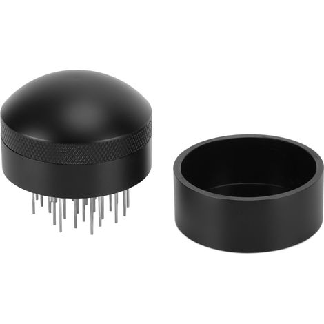Aiguille de distribution pour café, outil anti-grumeaux, tige de nivellement, noir, 58mm, compatible machine expresso (1/5)