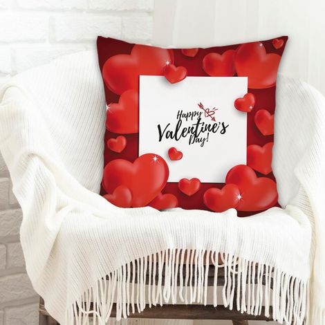 Housse de coussin décorative résistant pour chambre salon décoration de la saint-valentin