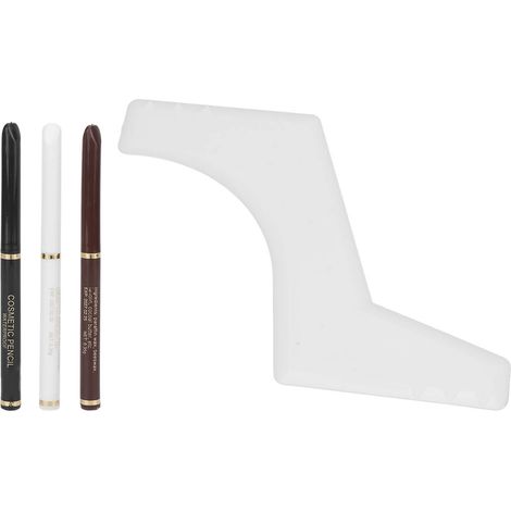 Lot 4 crayons guides pour barbe homme, waterproof longue tenue, kit de remplissage anti-trous, modèles de stylisme. (1/5)