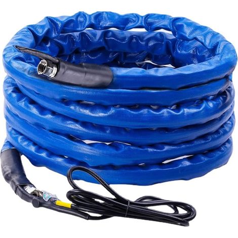 Tuyau d'eau chauffant pour camping-car, tuyau d'eau potable chauffant avec thermostat 1/2" Diamètre intérieur -45°F Résistance à la température pour camping-car Camion de jardin (50FT) (1/5)