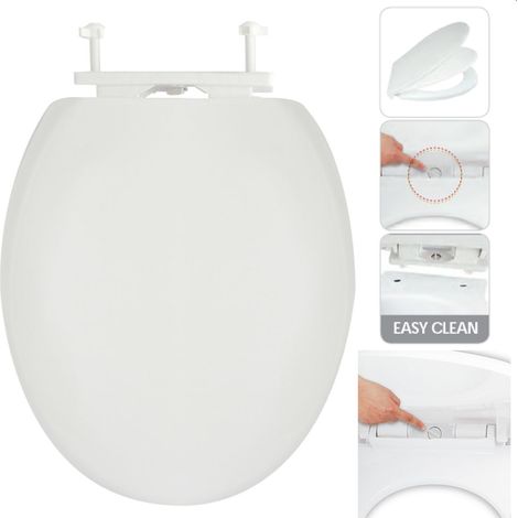 Toilettendeckel Weiß mit Sanftverschluss - M S V (1/5)