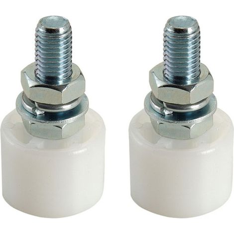 Metalideal  Lot de 2 olives de guidage rouleau Nylon - 30 x 30 mm