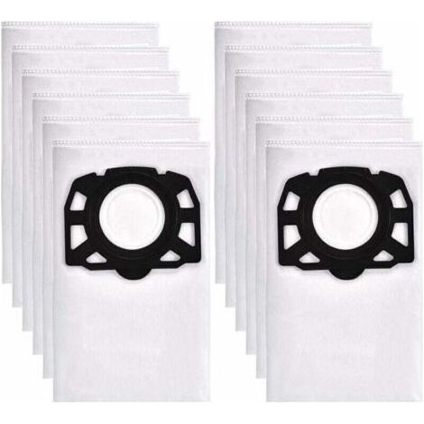 PA 12 Sacs Aspirateur pour Karcher WD4 WD5 WD6 Premium, adapté pour Karcher MV4, MV5, MV6 aspirateur eau et poussière 2.863-006.0 (1/4)
