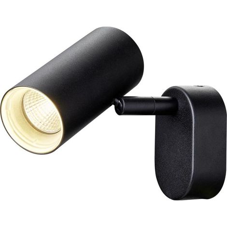 SLV Applique plafonnier NOBLO simple rond 6W 3000K 32° noir (1/3)