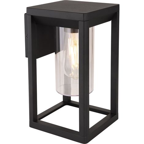 Globo - aplique de pared - Candela - negro - aluminio - LEDE27 - (1/4)