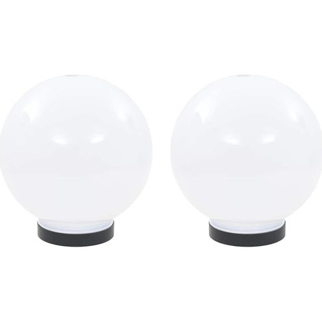 vidaXL Juego de lámparas de bola LED 2 piezas esféricas 20 cm PMMA (1/2)