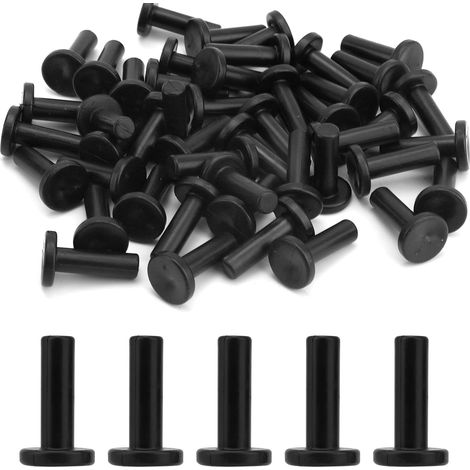 50 Pièces Bouchons D'extrémité pour Irrigation Goutte-à-Goutte, Raccords en T Noirs 1/4'' Accessoires de Connexion Rapide pour Tuyaux D'irrigation 1/4" ou Arroseurs (1/5)