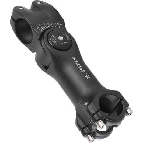 Potence de guidon réglable à 60 degrés en alliage d'aluminium, rehausseur pour modification de vélo de montagne, 25,4 x 120 mm (1/5)