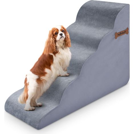 Escaliers pour Chien - 5 Niveaux - 40 x 87 x 60 cm - pour canapé et lit Haut - Antidérapants - Rampe en Mousse de 60 cm de Haut - Idéal pour Les Petits Animaux de Compagnie, Chats âgés souffrant de (1/5)