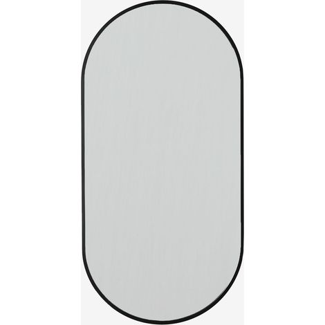 SKLUM Ovaler Wandspiegel aus Aluminium 35x70 cm Elbert Schwarz (1/5)