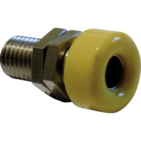 Schnepp  Laborbuchse Buchse, Einbau vertikal Stift-Ø: 4 mm Gelb 1 St.