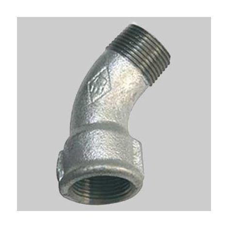 CURVA A 45  ° MASCHIO/FEMMINA ZINCATA  1/2     MADE IN ITALY
