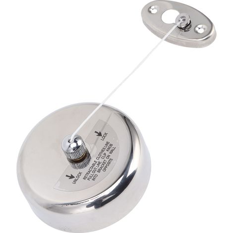 Étendoir à linge en acier inoxydable 304, corde en nylon, peu encombrant, rétractable, de 2,8 m (9 pi) de long, pour une utilisation intérieure (1/5)