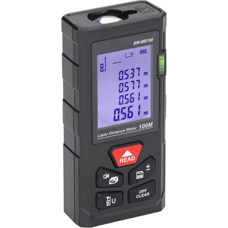 Télémètre laser portable haute précision, portée 100 m, grande capacité de stockage (1/5)