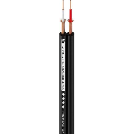 Cable Audio Paralelo 2x0,14mm Cu Negro Adam (100m) K4t214