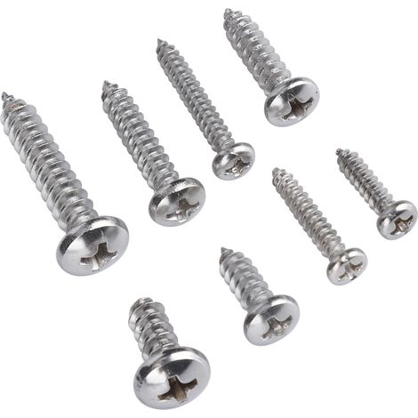 410 vis autotaraudeuses miniatures à tête hybride ronde M3/M4/M5 (en boîte) (1/4)
