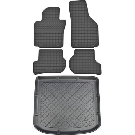 Juego de alfombrillas de goma para coche y maletero para Seat Altea XL Hatchback (de julio de 2006 a agosto de 2015). (1/5)