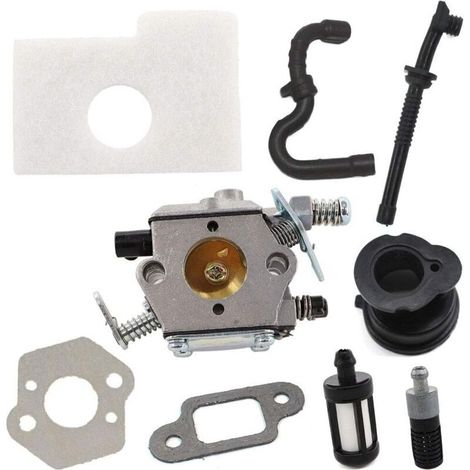 Guarnizioni per carburatore, filtri dell'aria e tubi del carburante adatti per motoseghe 017, 018, MS170, MS180, MS191 e MS192 ricambio per Walbro WT-325A 1130-120-0600.