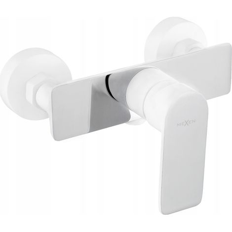 Mexen Alfa robinet de douche, Blanc/Chrome - 745740-02 (1/2)