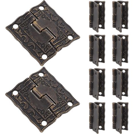 Charnières Anciennes en inox 10pcs pour Boîte (1/5)