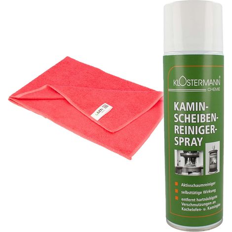 tecuro Kaminscheibenreiniger-Spray 500 ml - 409 inkl. Mikrofasertuch (1/3)