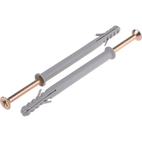 Chevilles à frapper RS PRO Nylon, diamètre des trous de fixation 8mm, longueur 100mm ( Prix pour Boîte de 20 )