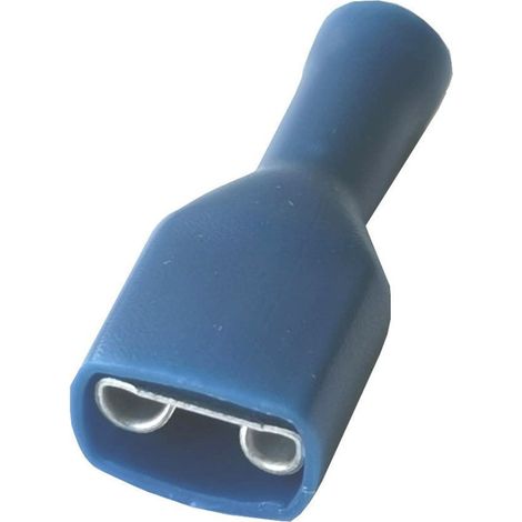 Lem Select – Cosse électrique femelle isolée Faston bleu 6.4 mm – Lot de 25 – Section câble de 1,04 à 2,63 mm² – Fixation raccord (1/2)
