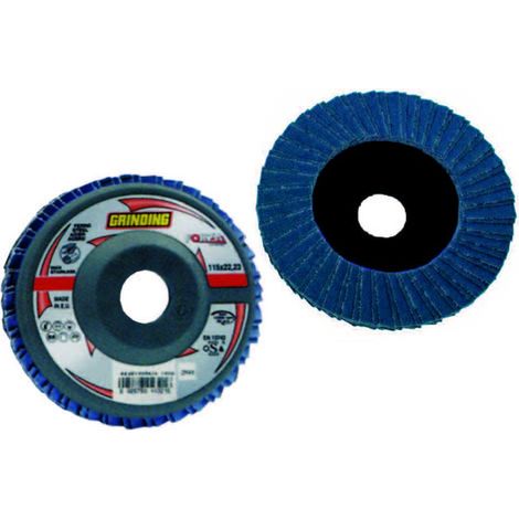 Dischi lamellari da sgrosso allo zirconio forza - Specifiche: Ø mm 115 foro 22,2 grana 40 - 10 pz